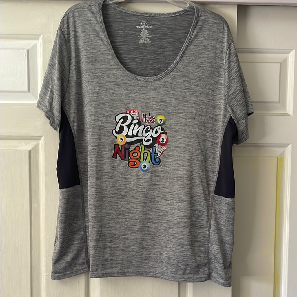 Gray Bingo Night Graphic T-Shirt